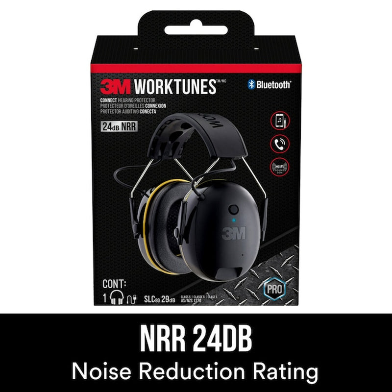 Worktunes Connect Reusable Cordless Hearing Protection Earmuffs Bluetooth Compatibility 24 Db Db Noise Reduction Rating