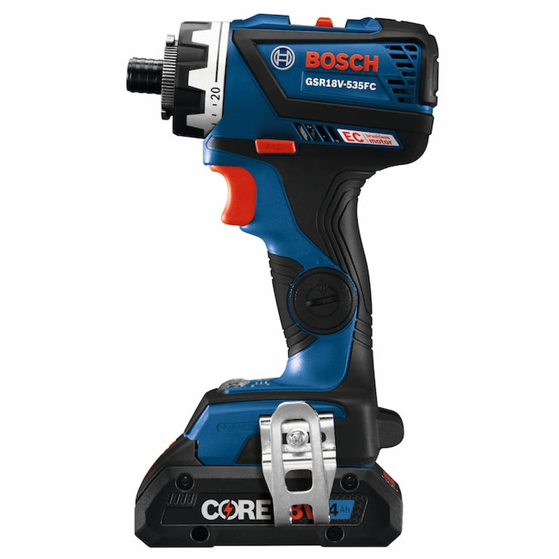 18-Volt 1/2-In Keyless Brushless Right Angle Cordless Drill 1 -Batteries Included (Soft Bag Included)