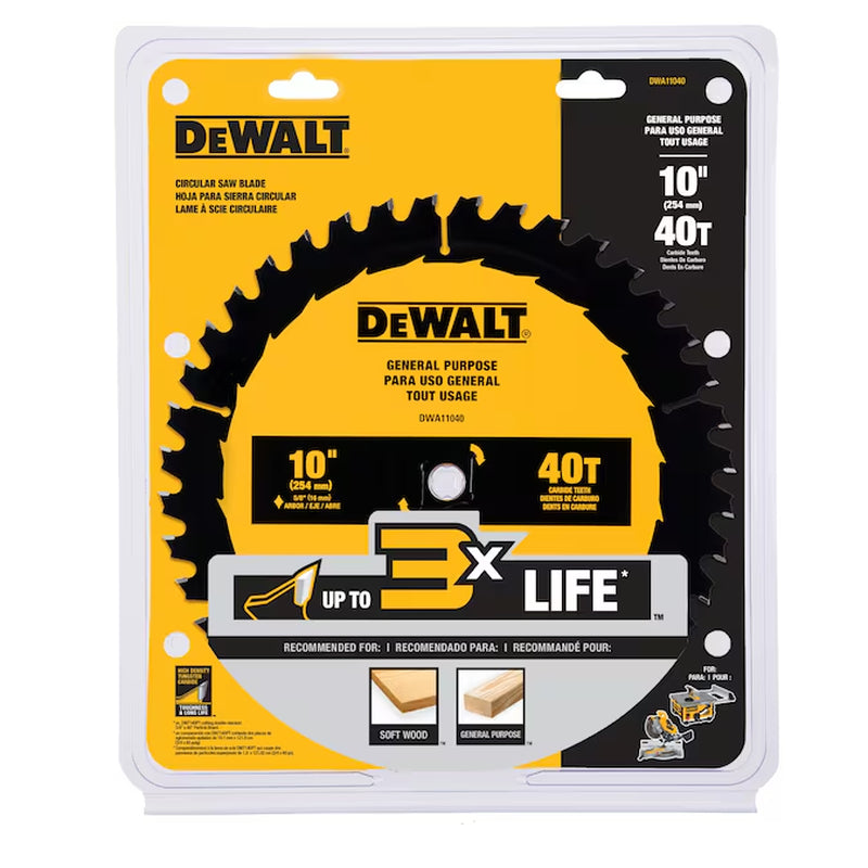 Large Diameter Saw Blades 10-In 80 -Tooth Fine Finish Tungsten Carbide-Tipped Steel Miter/Table Saw Blade Individual