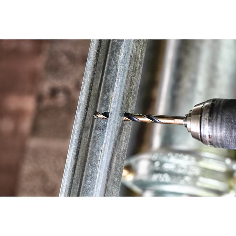 1/2-In X 6-1/8-In Black and Gold Coated HSS Jobber Length Twist Drill Bit
