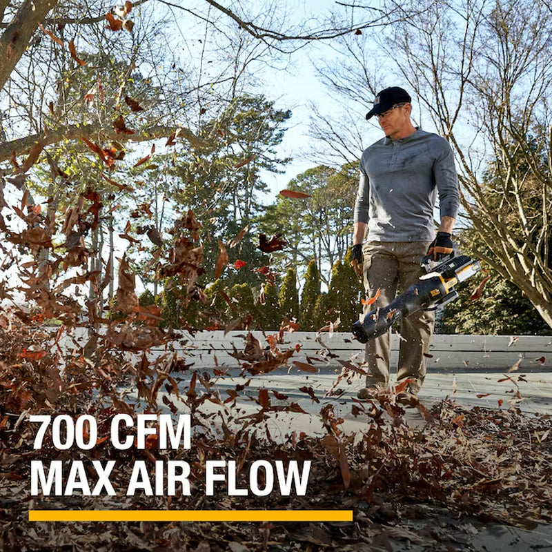60-Volt 700-CFM 135-MPH Battery Handheld Leaf Blower 2.5 Ah