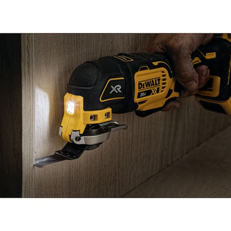 XR 20-Volt Max Cordless Brushless 3-Speed 8 -Piece Oscillating Multi-Tool with Soft Case 1 -Batteries Included