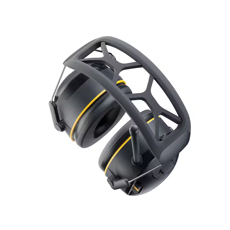 Worktunes Wireless Hearing Protector Reusable Cordless Hearing Protection Earmuffs with AM/FM Radio Bluetooth Compatibility 26 Db Noise Reduction Rating