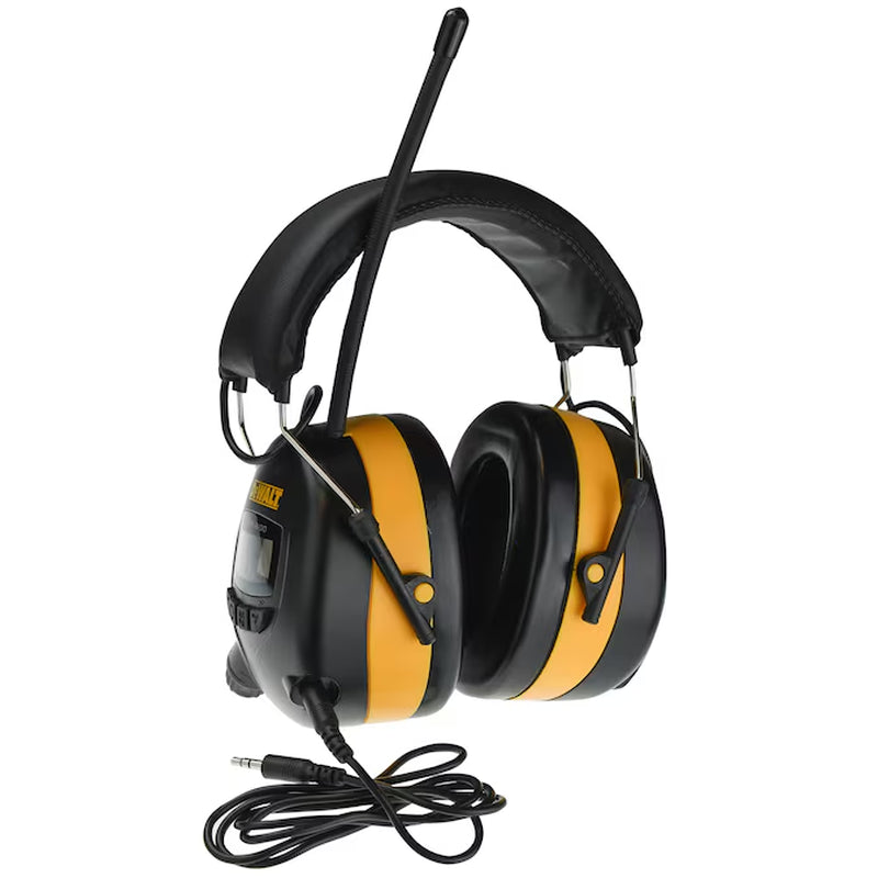 Reusable Cordless Hearing Protection Earmuffs with AM/FM Radio 25 Db Noise Reduction Rating