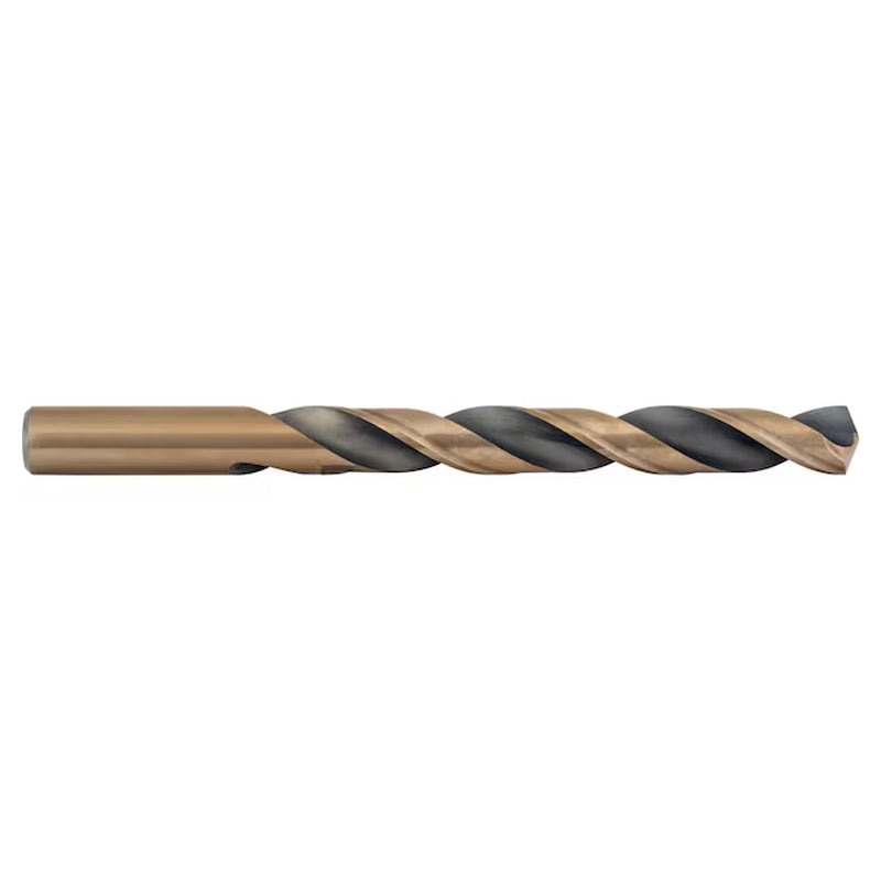 1/2-In X 6-In Black and Gold Coated HSS Aircraft Length Twist Drill Bit