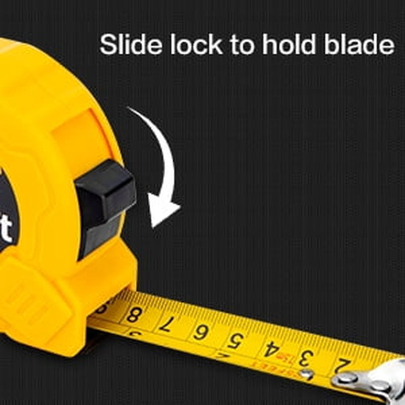 Measuring Tape Measure 25 Ft, Metric, Imperial Measurement Tape, Retractable, Self-Lock