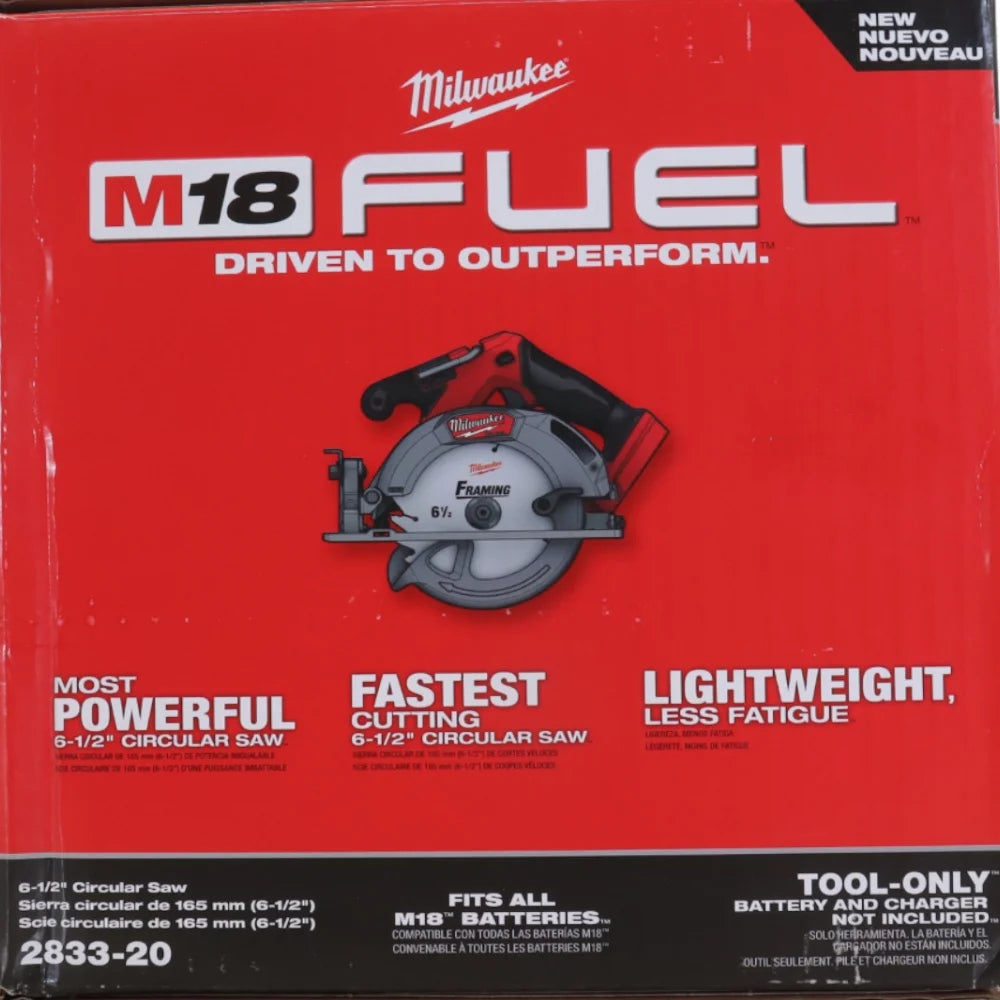 2833-20 6-1/2In Cordless Circular Saw, Tool Only