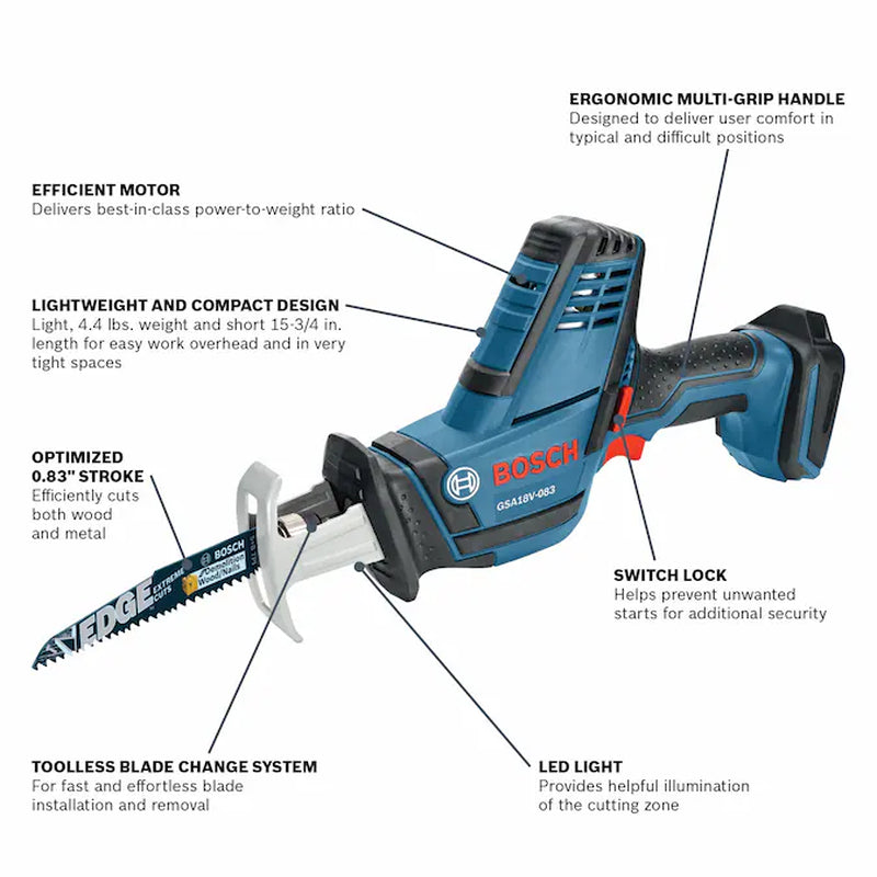 18-Volt Variable Speed Cordless Reciprocating Saw