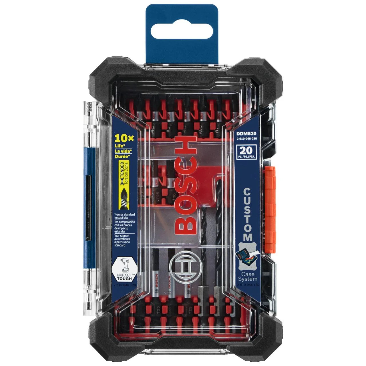 DDMS20 20-Piece Impact Tough Drill/Drive Custom Case Set