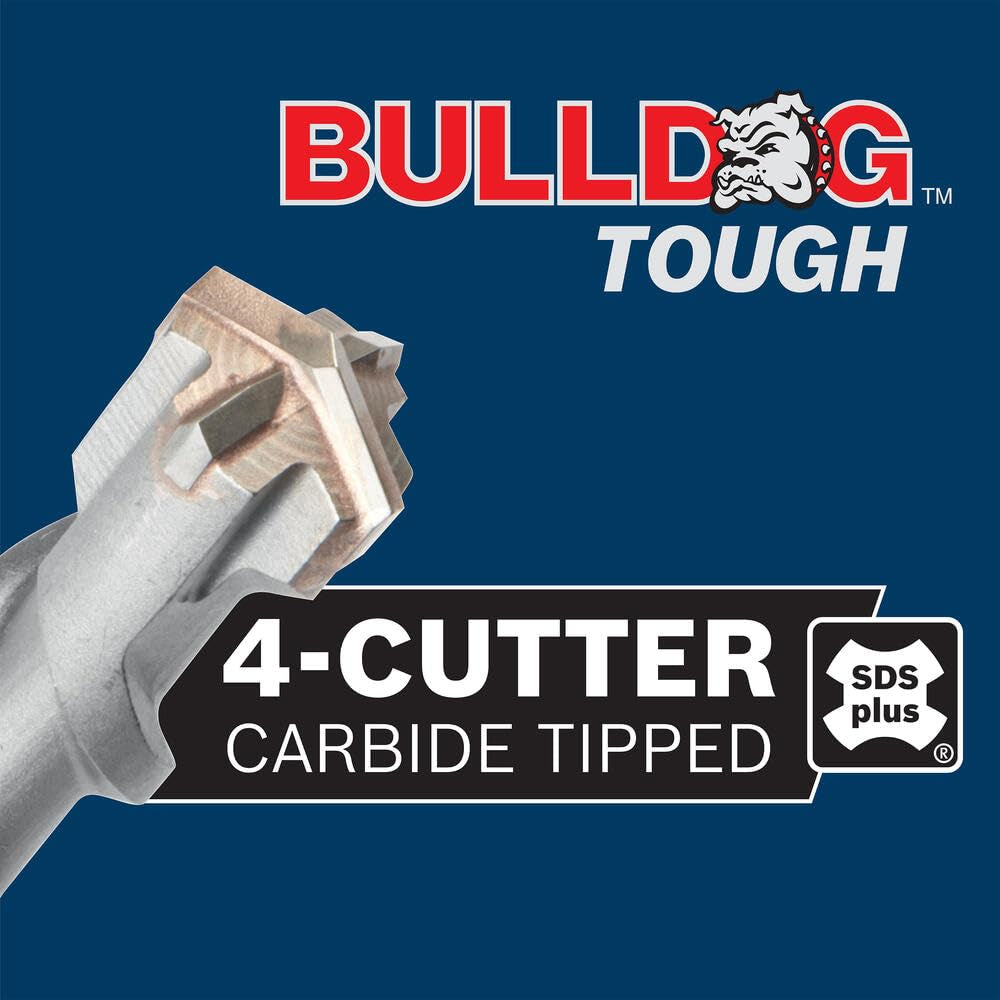 HC4C2012-3/16 In. X 6 In. X 8 In. Sds-Plus® Bulldog™ Tough Rotary Hammer Bit