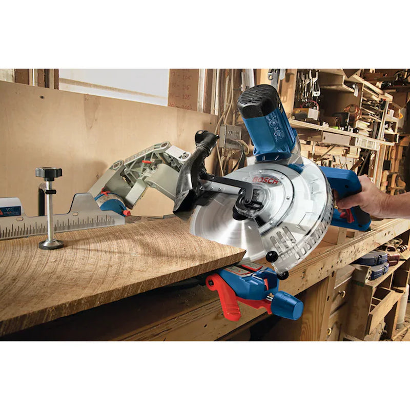 Glide 12-In 15-Amp Dual Bevel Sliding Compound Corded Miter Saw