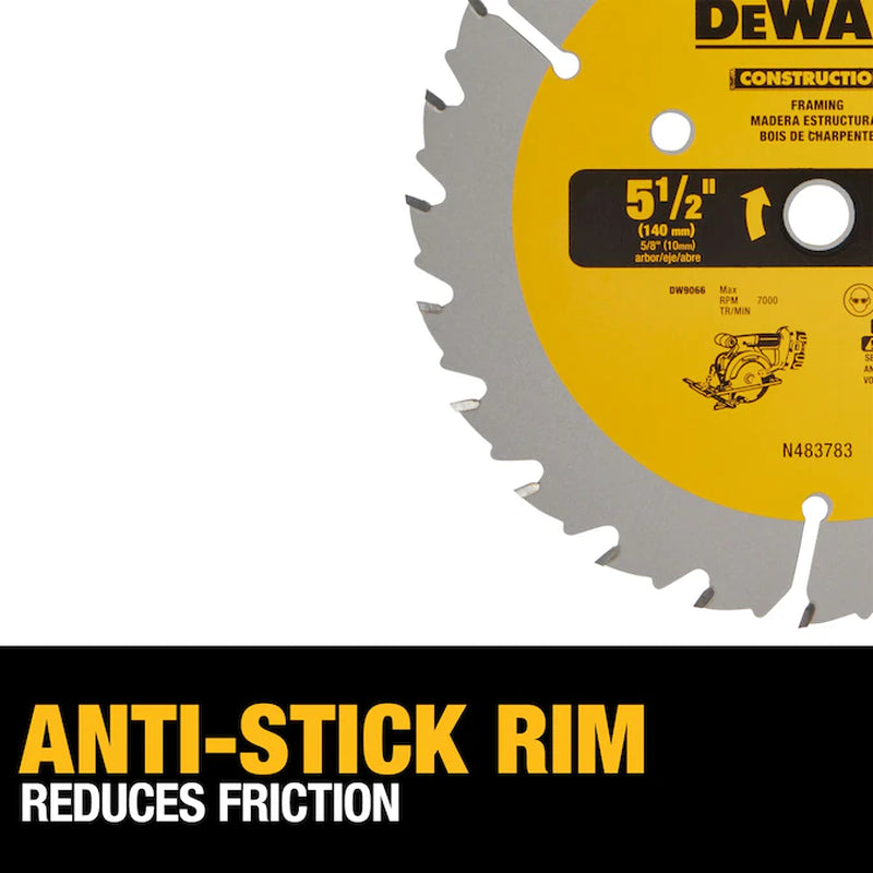 5-1/2-In 24 -Tooth Rough Finish Carbide Circular Saw Blade Individual