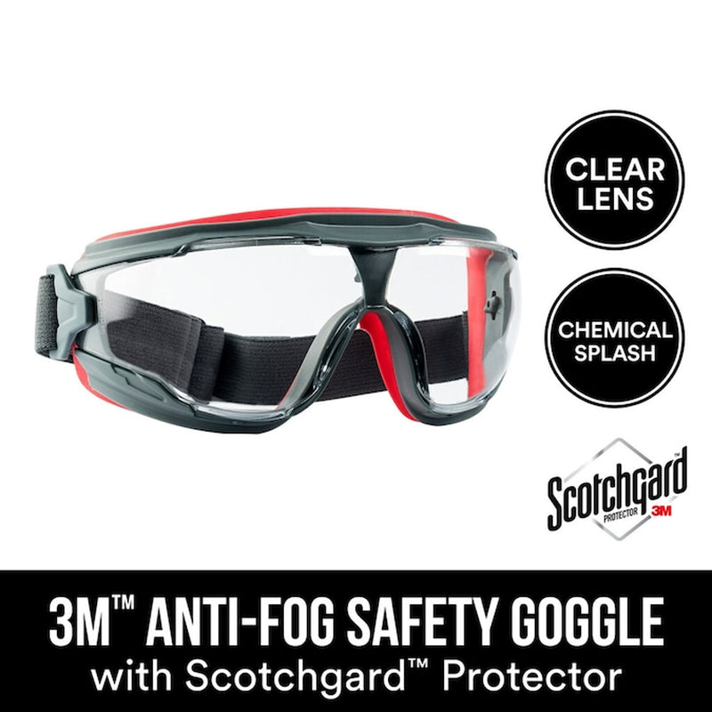 Scotchgard Plastic Anti-Fog Safety Goggles