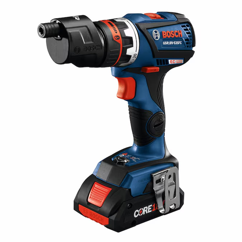 18-Volt 1/2-In Keyless Brushless Right Angle Cordless Drill 1 -Batteries Included (Soft Bag Included)