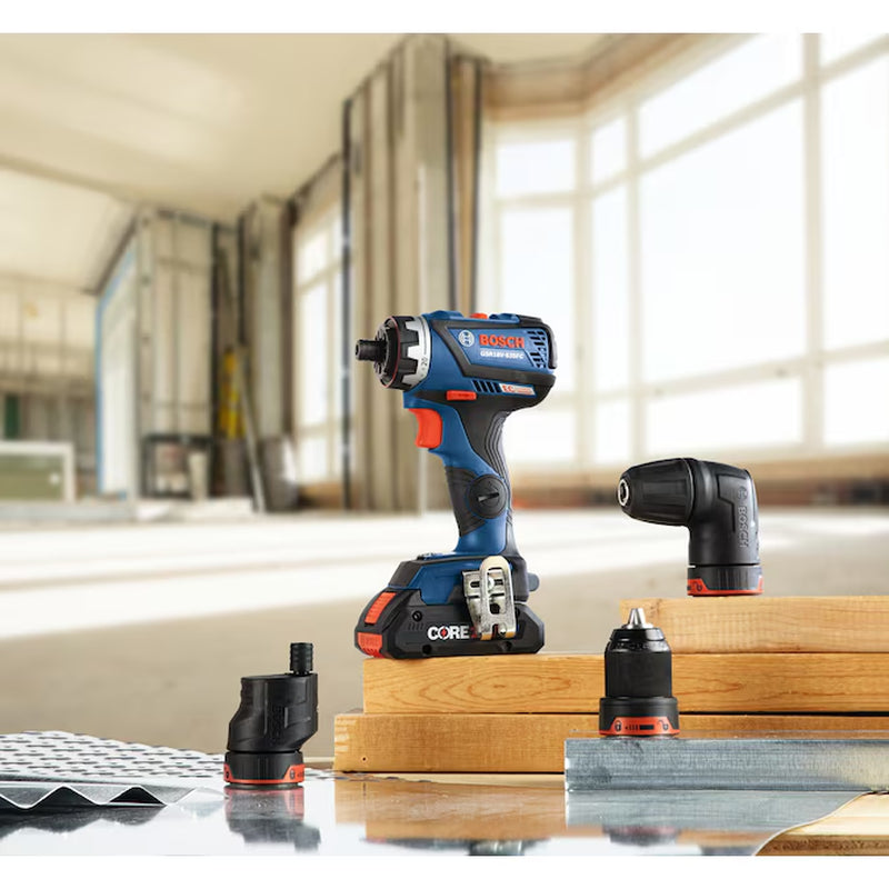 18-Volt 1/2-In Keyless Brushless Right Angle Cordless Drill 1 -Batteries Included (Soft Bag Included)