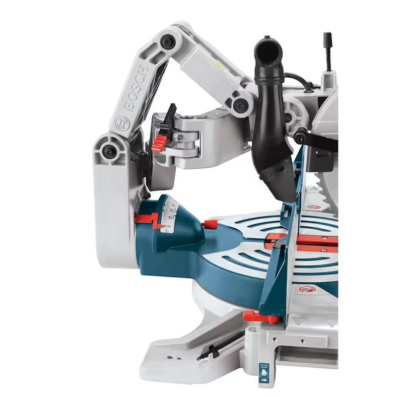 Glide 12-In 15-Amp Dual Bevel Sliding Compound Corded Miter Saw
