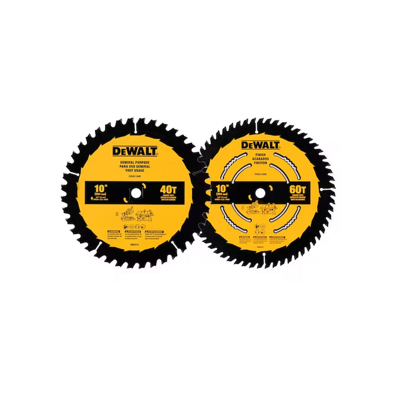 Large Diameter Saw Blades 10-In 80 -Tooth Fine Finish Tungsten Carbide-Tipped Steel Miter/Table Saw Blade Individual