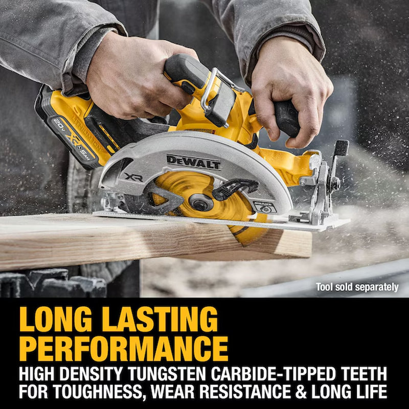 6-1/2-In 40 -Tooth Fine Finish Tungsten Carbide-Tipped Steel Circular Saw Blade Individual