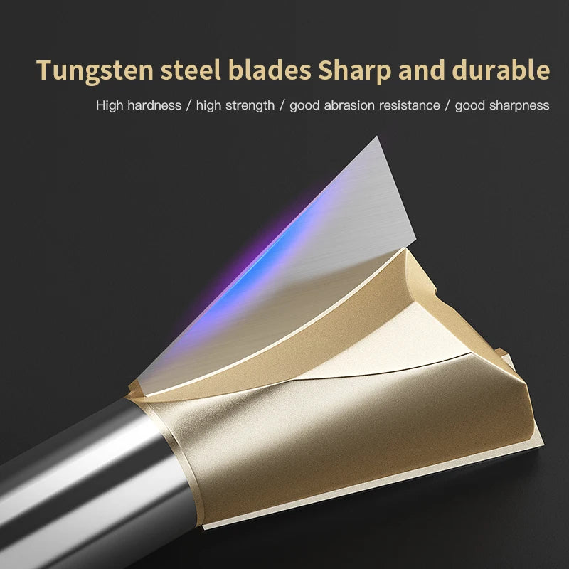HUHAO Shank 12.7mm Dovetail Joint Router Bits for Wood Tungsten Milling Cutter Woodworking cnc Engraving Bits Carpentry Tools