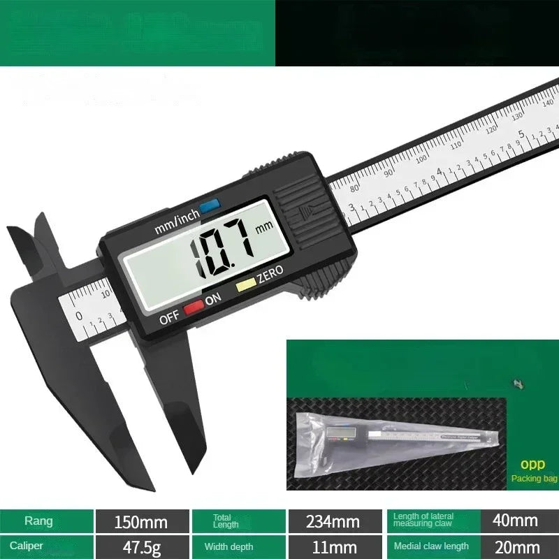 Vernier Digital Caliper Tools Calibrator Pied a Coulisse Inspection Tool Work Measurement Measurement Analysis Instrument Gauge