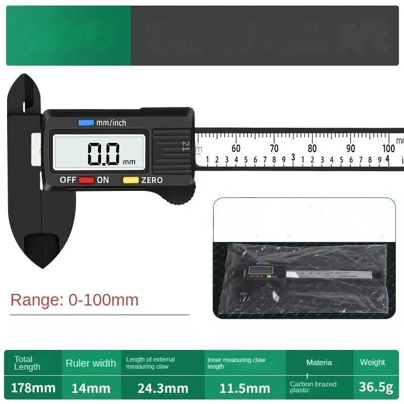 Vernier Digital Caliper Tools Calibrator Pied a Coulisse Inspection Tool Work Measurement Measurement Analysis Instrument Gauge