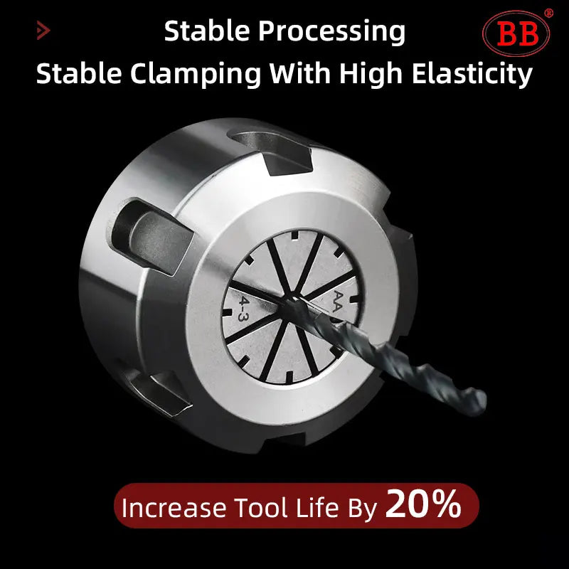 BB Spring Collet Chuck ER32 ER40 Tool Holder CNC 0.005 Engraving Lathe