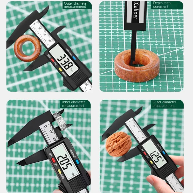 Vernier Digital Caliper Tools Calibrator Pied a Coulisse Inspection Tool Work Measurement Measurement Analysis Instrument Gauge