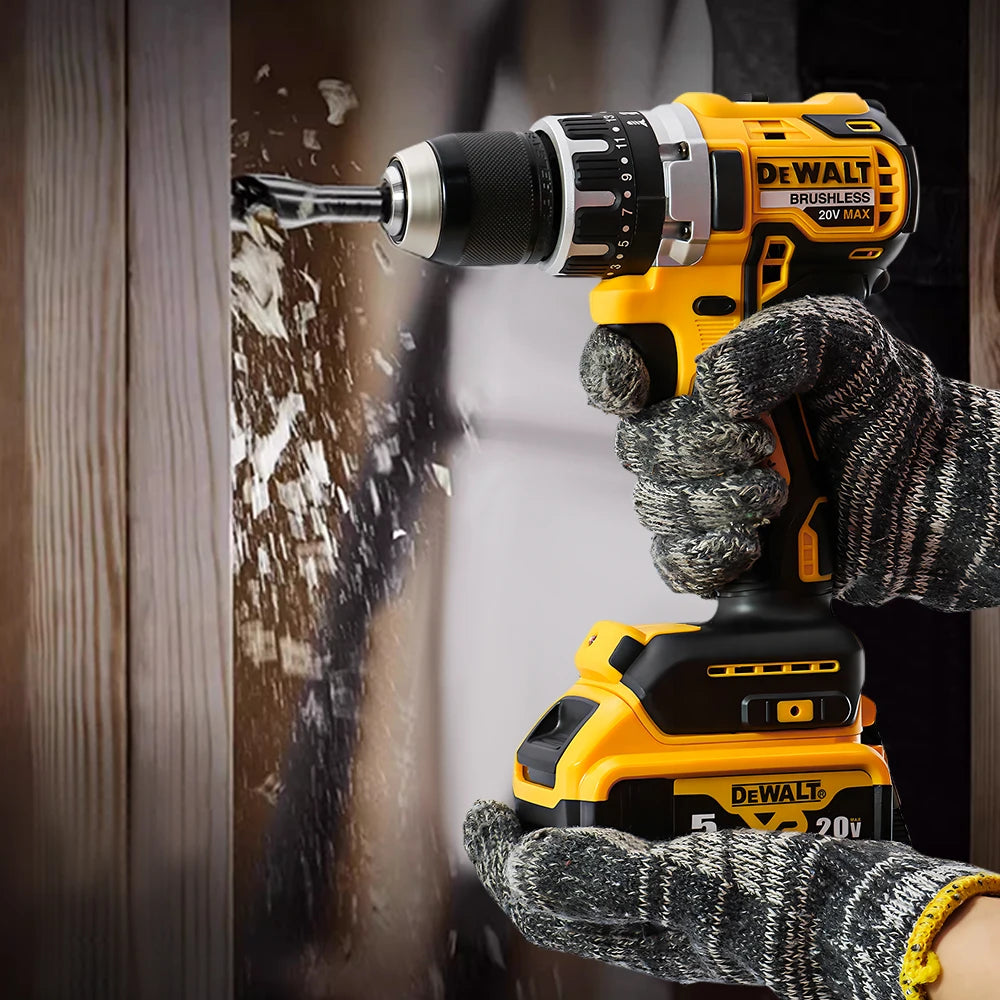 DeWalt DCD796 20V Brushless Cordless Impact Drill – Compact High-Torque 65Nm Handheld Power Tool (Compatible with DeWalt Batteries)