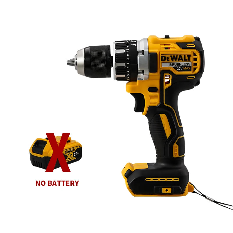 DeWalt DCD796 20V Brushless Cordless Impact Drill – Compact High-Torque 65Nm Handheld Power Tool (Compatible with DeWalt Batteries)