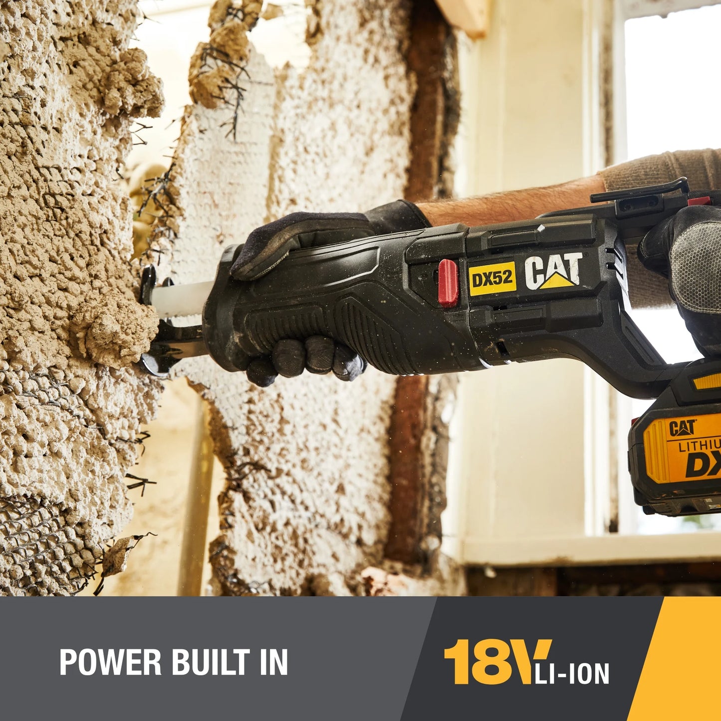 Caterpillar Cat® DX52 18V Cordless Brushless Reciprocating Saw with 3000 SPM Variable Speed