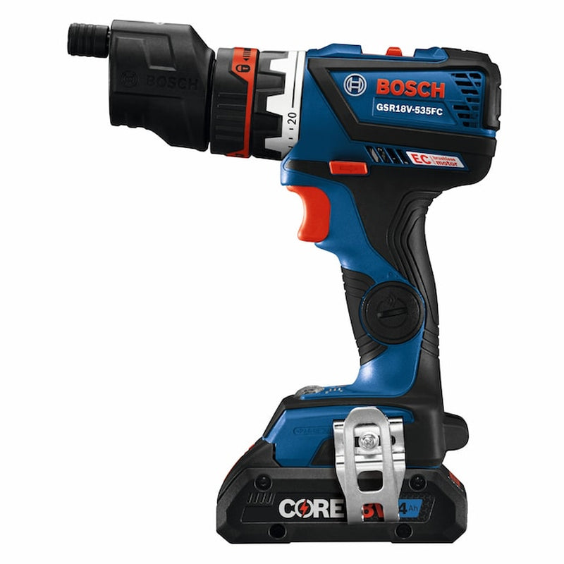 18-Volt 1/2-In Keyless Brushless Right Angle Cordless Drill 1 -Batteries Included (Soft Bag Included)
