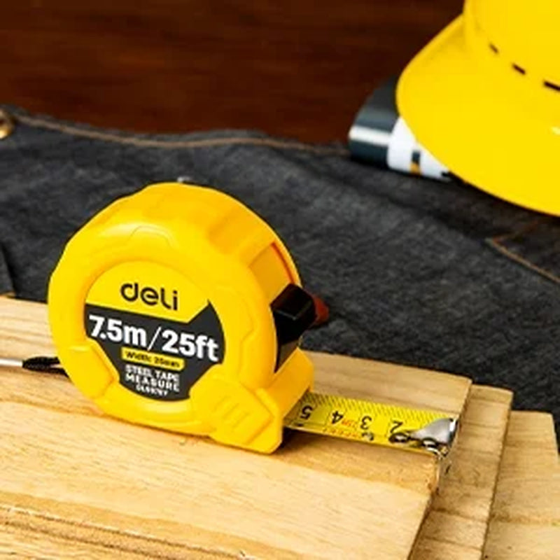 Measuring Tape Measure 25 Ft, Metric, Imperial Measurement Tape, Retractable, Self-Lock