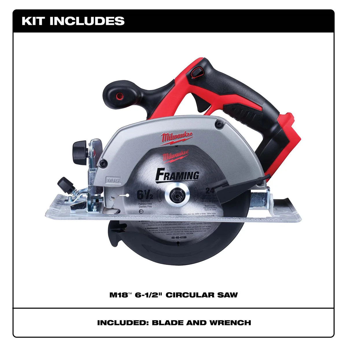 Tool M18 6 �" Circular Saw (Tool Only)