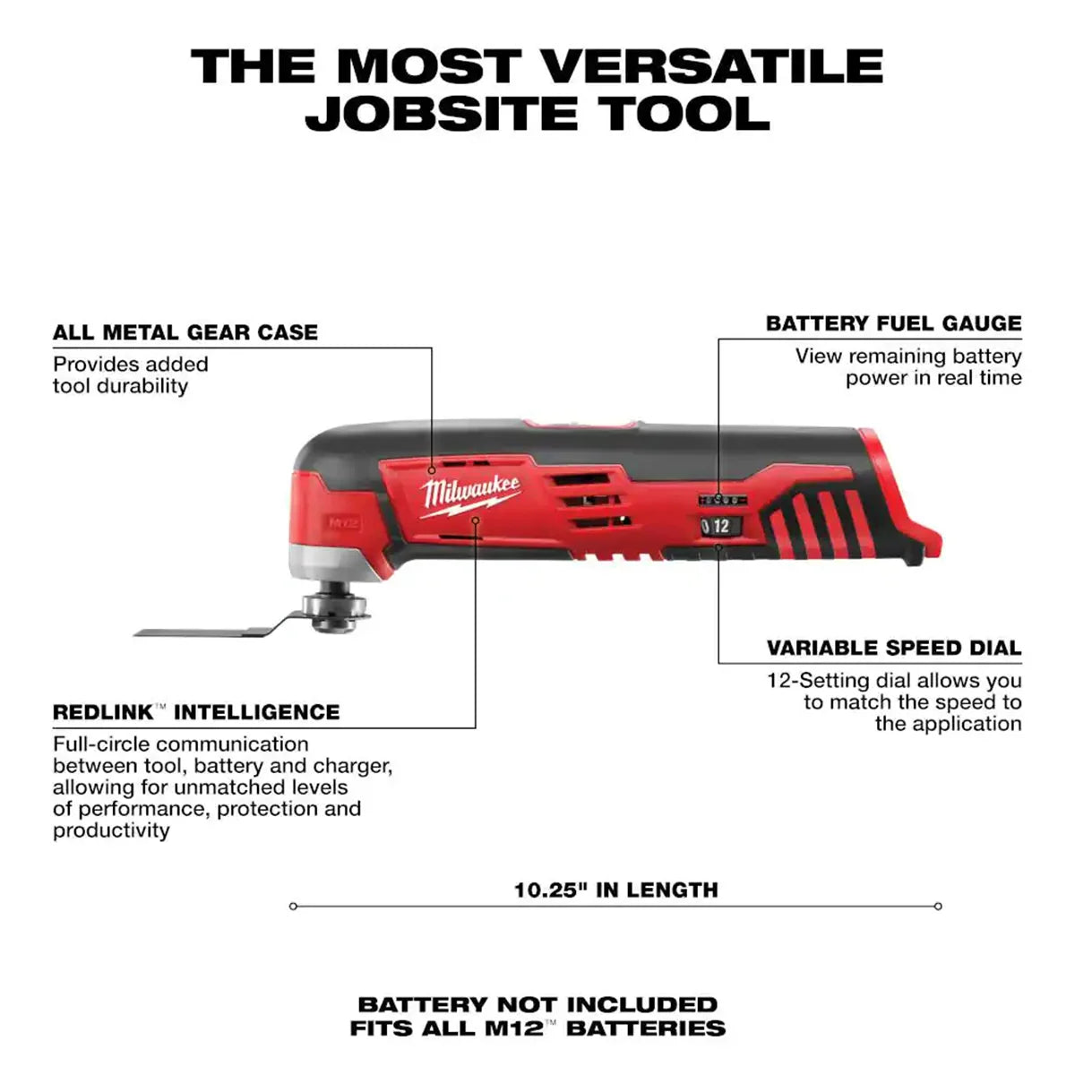 2426-20 M12 Cordless Oscillating Multi-Tool (Tool-Only)