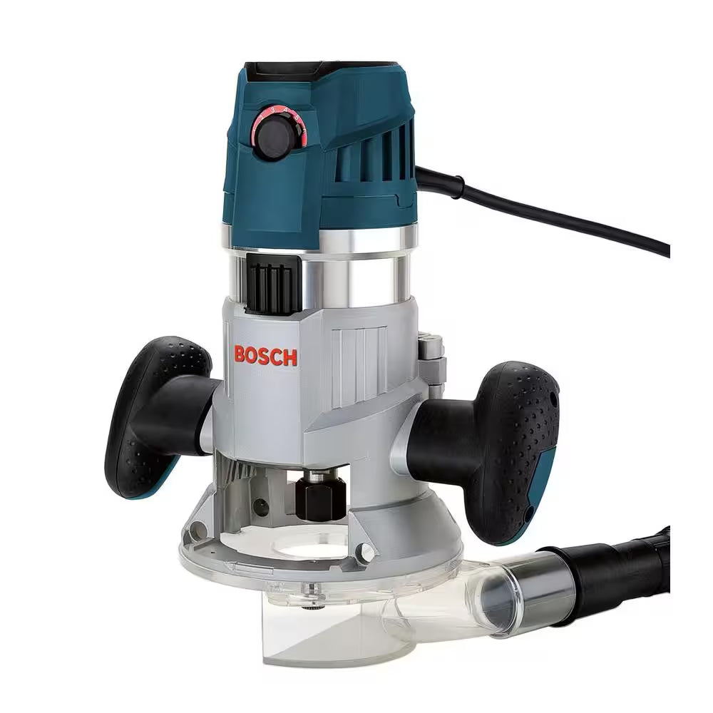 15 Amp 3-1/2 In. 2.3 HP Corded Electric Variable Speed Fixed Base Router Kit with Trigger Control