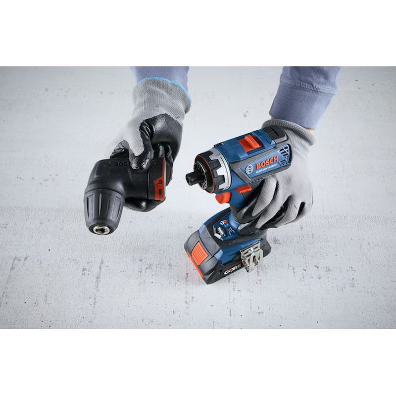 18-Volt 1/2-In Keyless Brushless Right Angle Cordless Drill 1 -Batteries Included (Soft Bag Included)