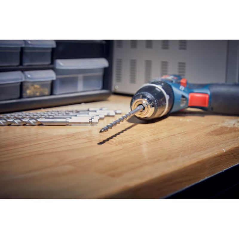 Impact Tough 7 -Piece High-Speed Steel Masonry Drill Bit Set for Hammer Drill