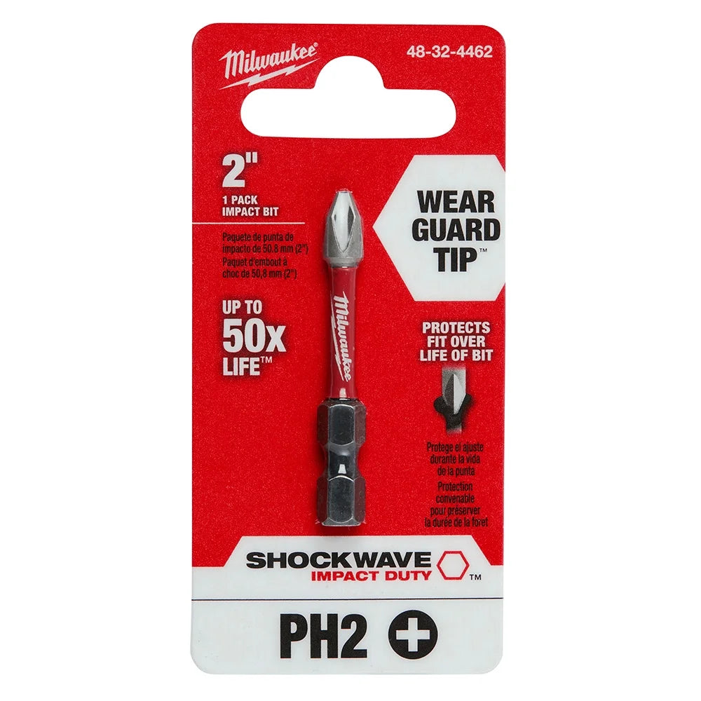 Electric or Electrical Tool 48-32-4602 Shockwave #2 Phillips Insert Bit, 2-In., 5-Pk.