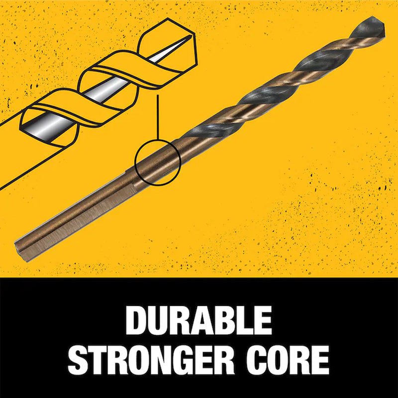1/2-In X 6-1/8-In Black and Gold Coated HSS Jobber Length Twist Drill Bit