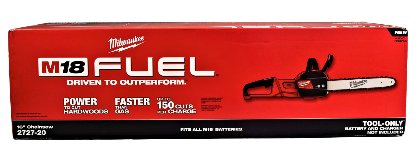 M18 FUEL 16" 18V Li-Ion Brushless Cordless Chainsaw Tool-Only 2727-20