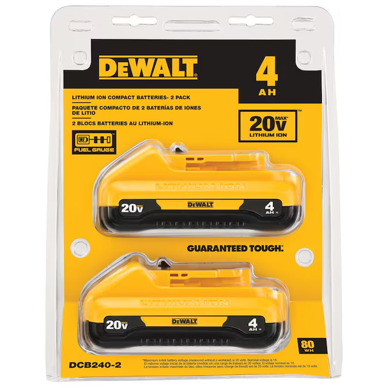 20 -Volt 2 -Pack Lithium-Ion ( 4 Ah 4 Ah Battery )