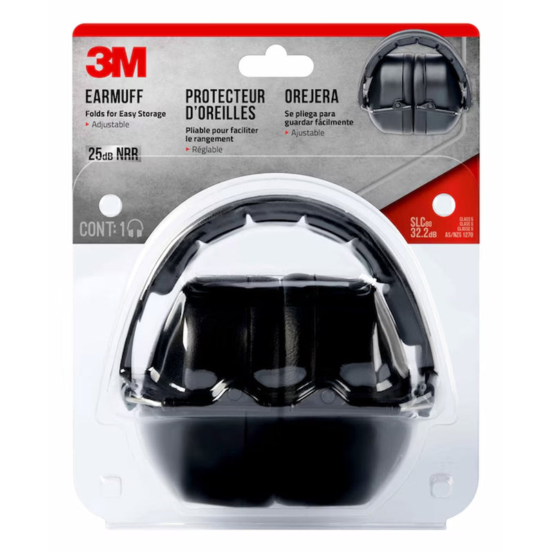 Reusable Folding Earmuff Reusable Cordless Hearing Protection Earmuffs Noise Reduction Rating (NRR) of 25 Db Db Noise Reduction Rating
