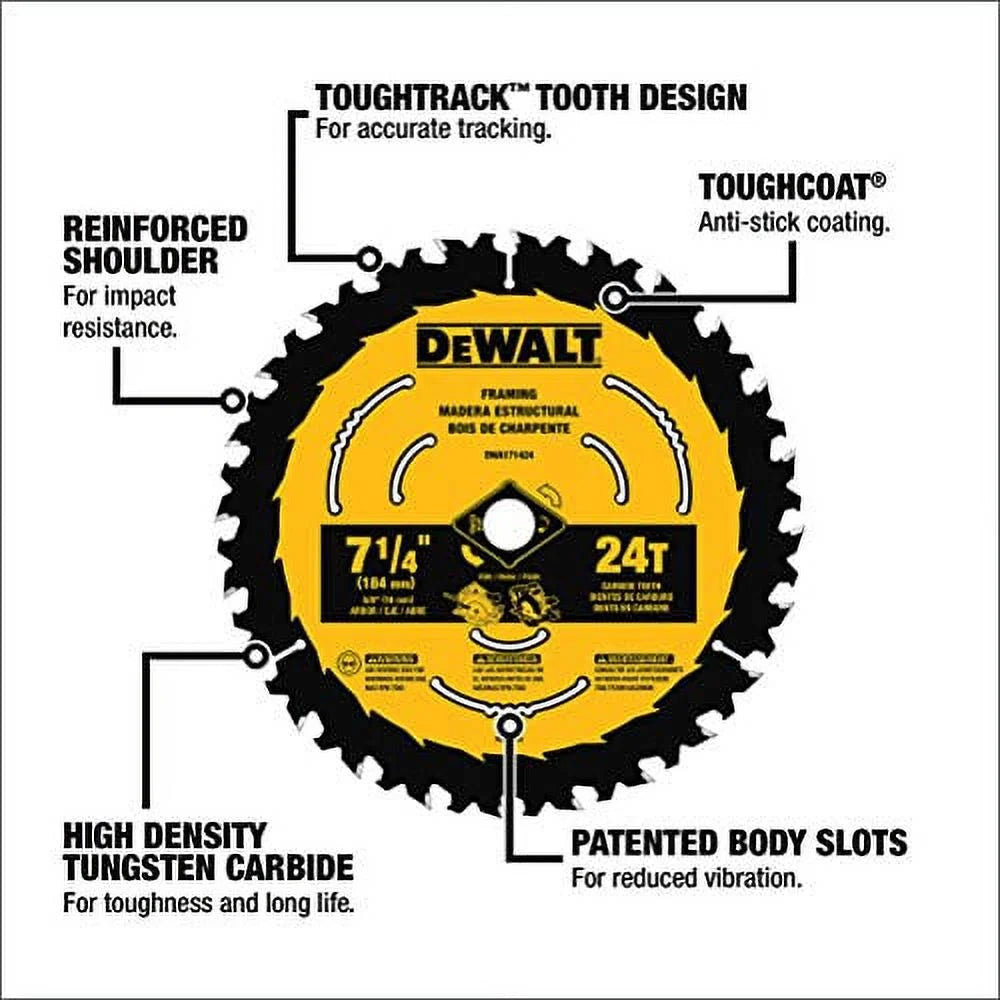 -Dwa1612Cmb 6 1/2In. 18T and 24T Combo Pack Saw Blades