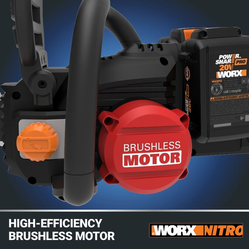 Nitro Power Share 40-Volt 16-In Battery 4 Ah Chainsaw Battery Included Charger Included
