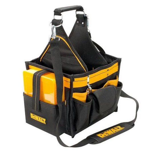 DG5582 Tool Tote, Ballistic Polyester, 23 Pockets, Black/Yellow