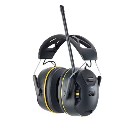 Worktunes Wireless Hearing Protector Reusable Cordless Hearing Protection Earmuffs with AM/FM Radio Bluetooth Compatibility 26 Db Noise Reduction Rating