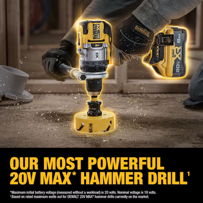 XR 1/2-In 20-Volt Max Variable Speed Brushless Cordless Hammer Drill 1 -Batteries