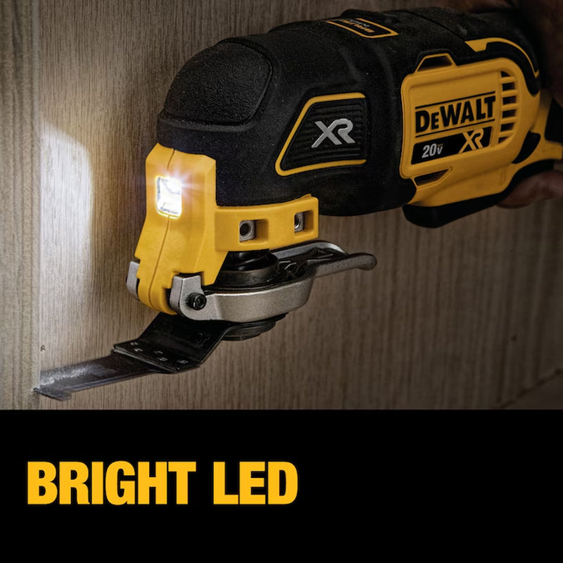 XR 20-Volt Max Cordless Brushless 3-Speed 8 -Piece Oscillating Multi-Tool with Soft Case 1 -Batteries Included