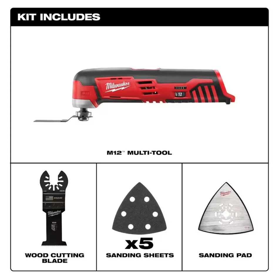 2426-20 M12 Cordless Oscillating Multi-Tool (Tool-Only)