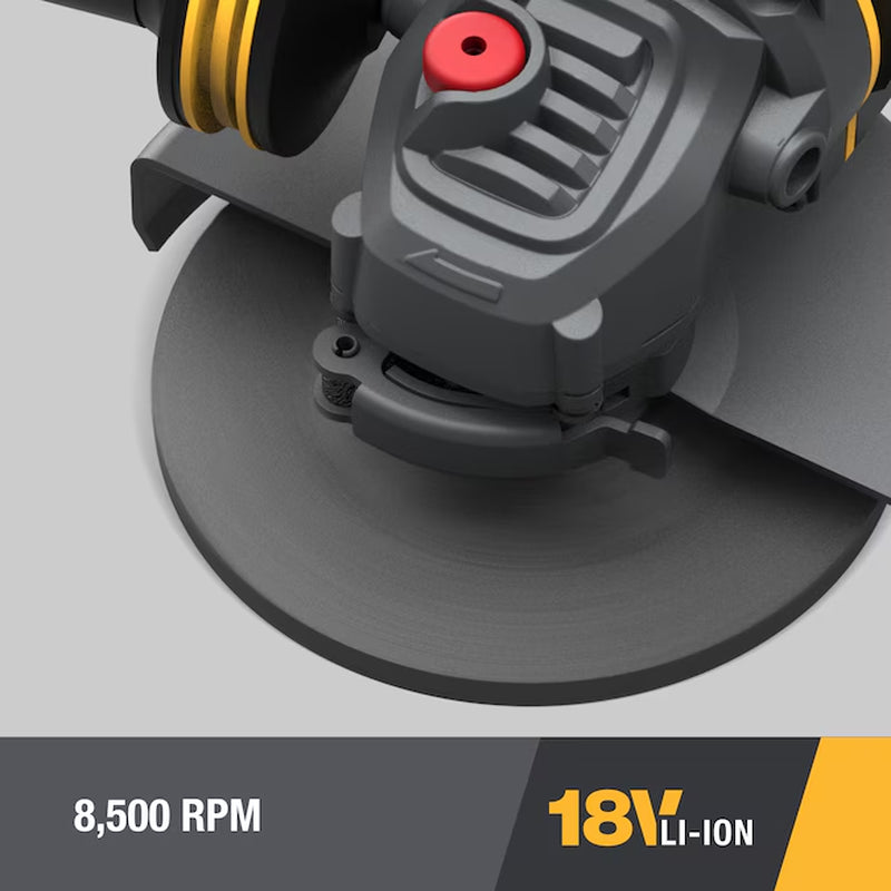 4.5-In Sliding Switch Brushless Cordless Angle Grinder